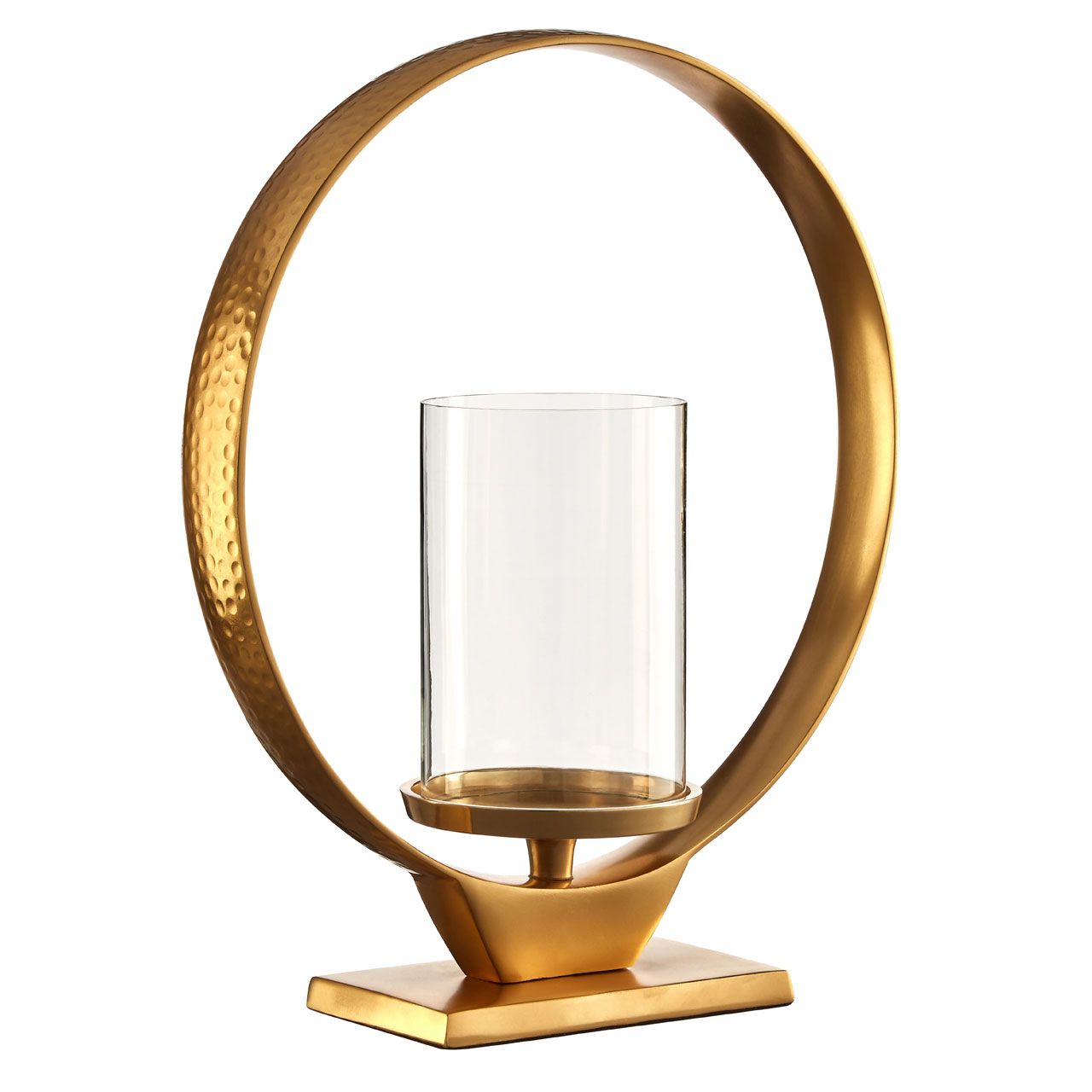 Cylindrical Gold Lantern