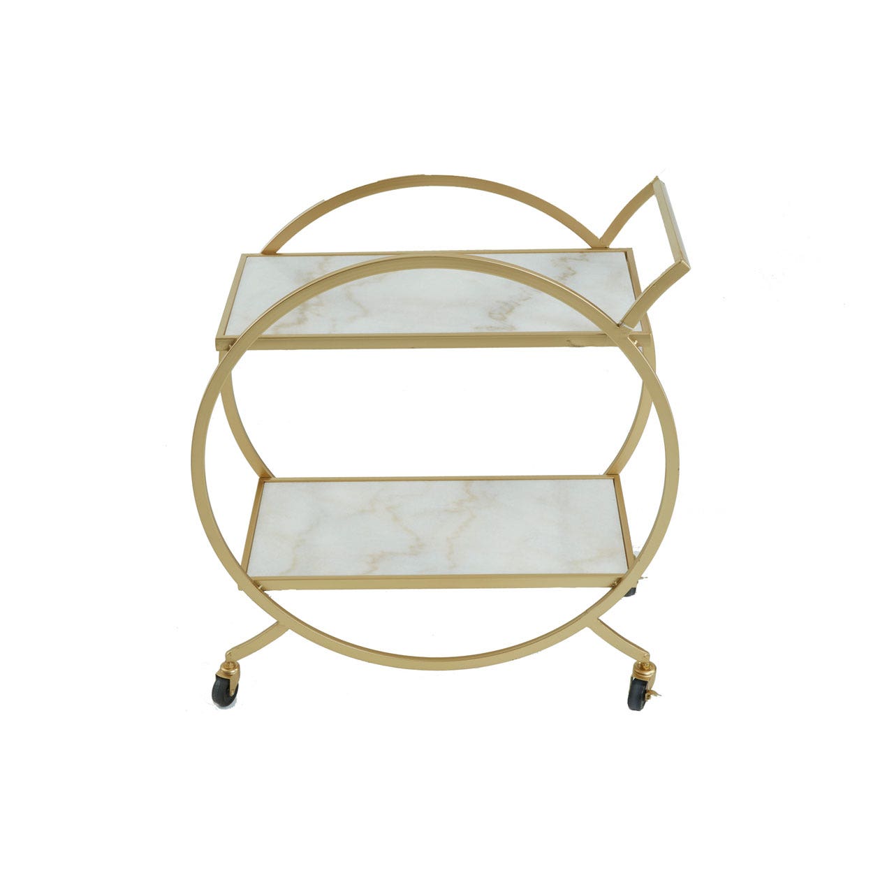 Arielle Gold & Marble Drinks Trolly