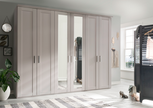 Oxford 6 Door Wardrobe Champagne 300cm