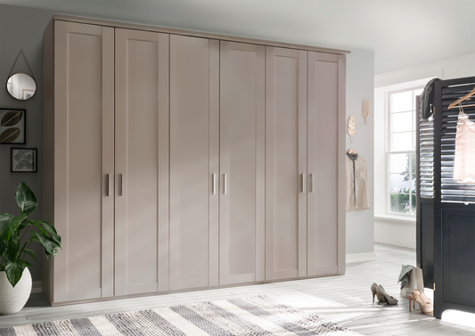 Oxford 6 Door Wardrobe Pebble Grey 300cm