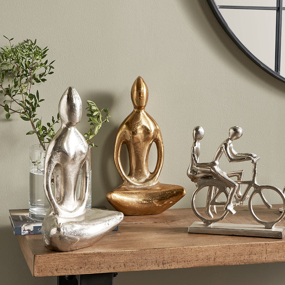 Nickel Sitting Statue