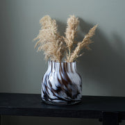 Tortoise Shell Glass Vase Small