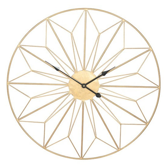 Gold Geo Design Clock