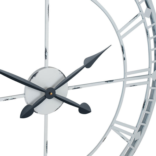 Soft Grey Large Wall Clock