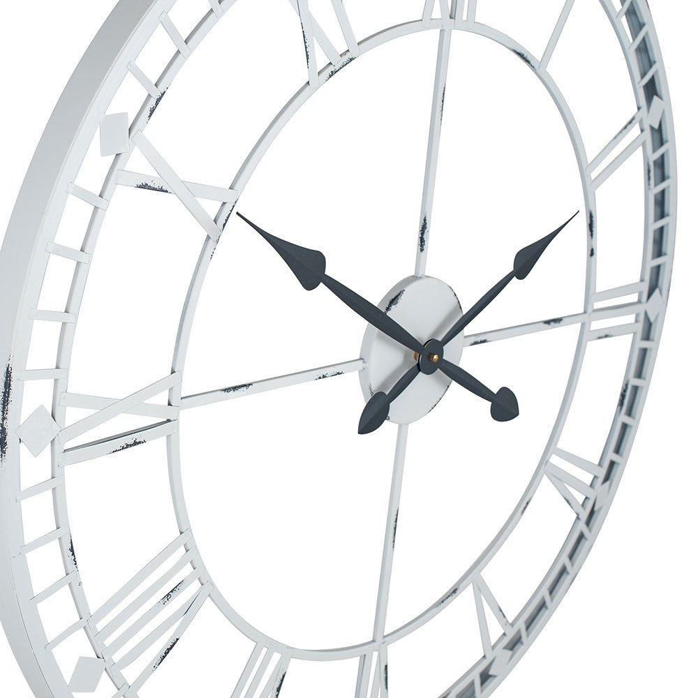 Soft Grey Large Wall Clock
