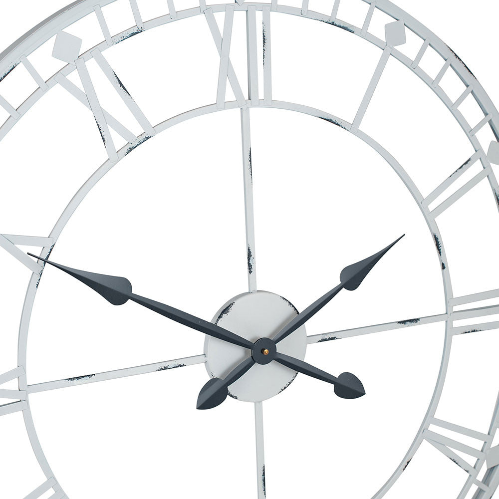 Soft Grey Large Wall Clock