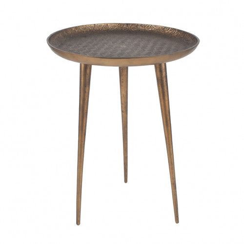 Embossed Tripod Table