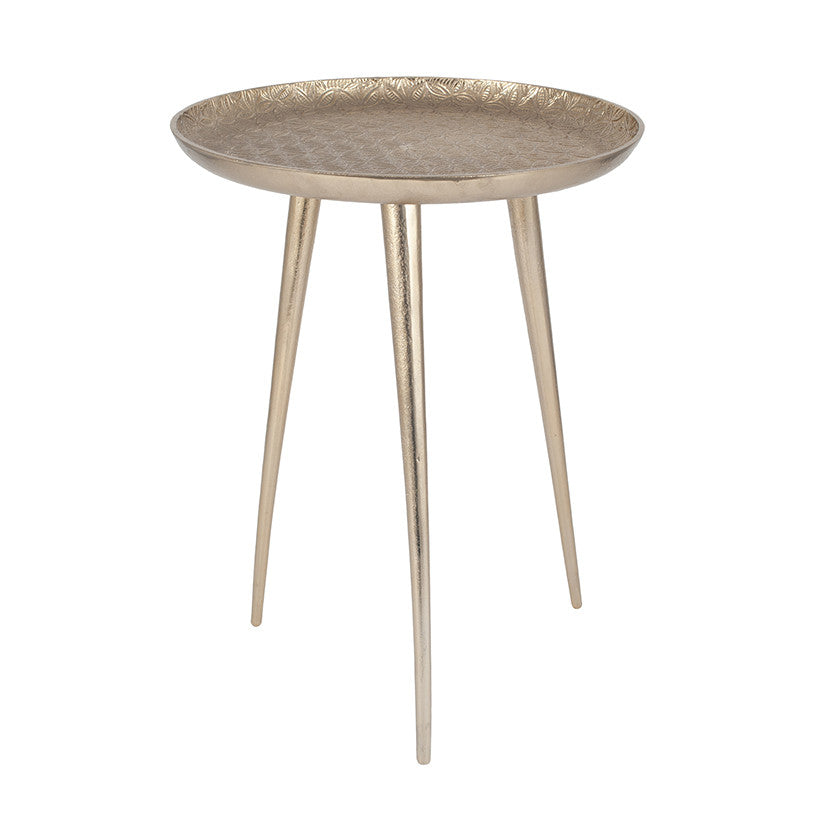 Embossed Tripod Table