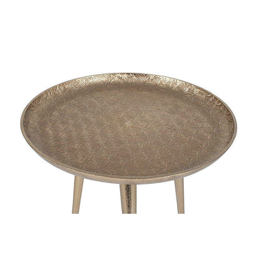 Embossed Tripod Table