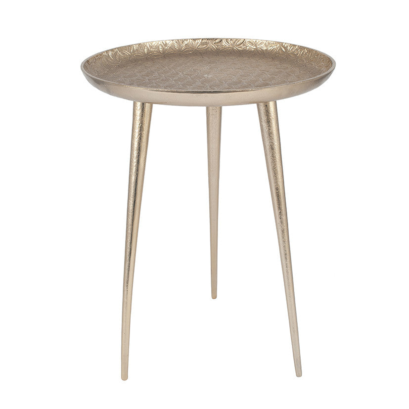 Embossed Tripod Table
