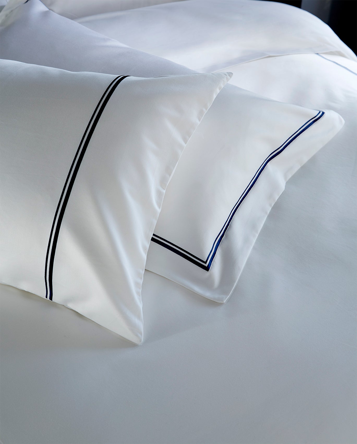Double Row 800 Thread Count - King Size Duvet Cover Navy
