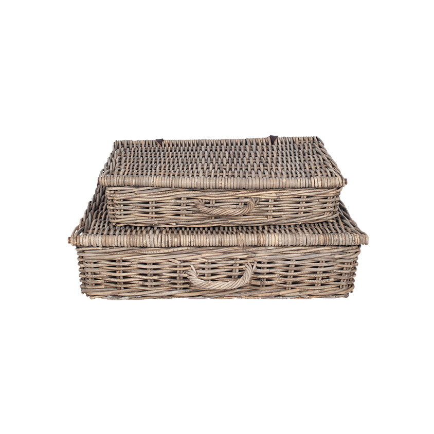 Grey Kubu S/2 Rectangle Underbed Storage