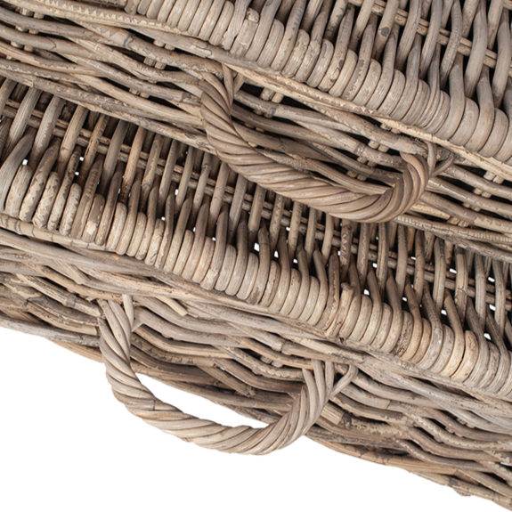 Grey Kubu S/2 Rectangle Underbed Storage