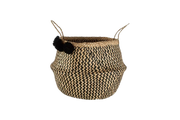 Black Pom Pom Basket