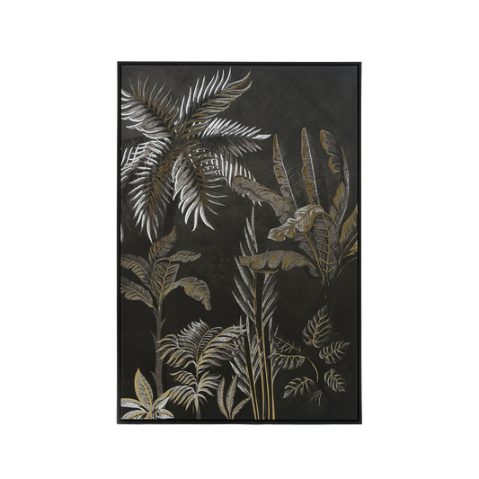Gold & Black Tropical Canvas
