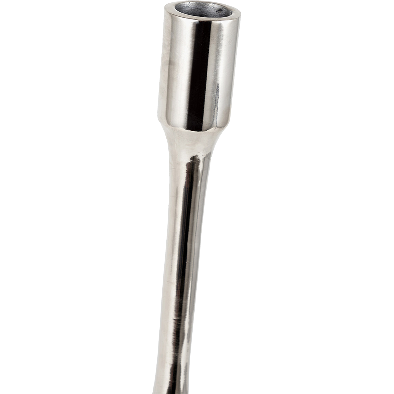 Shiny Nickel Candlestick Small