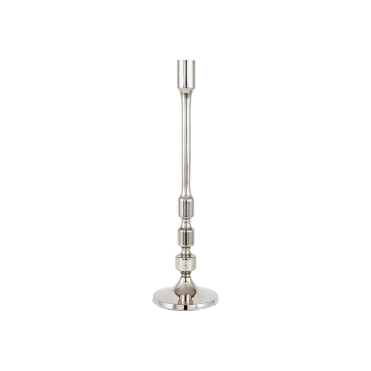 Shiny Nickel Candlestick Large
