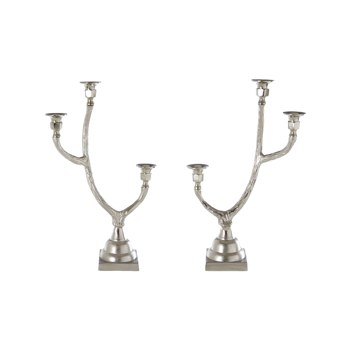 Set of 2 Antler Candle holders