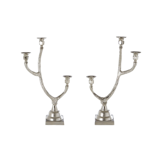 Set of 2 Antler Candle holders