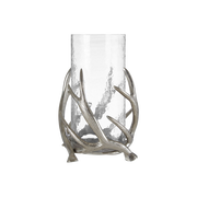 Antler Frosted Glass Candle Holder