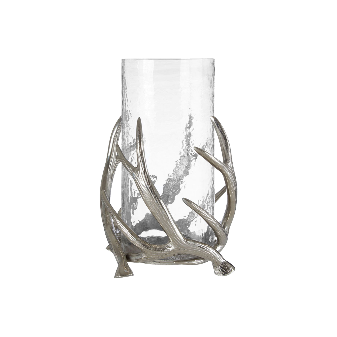 Antler Frosted Glass Candle Holder