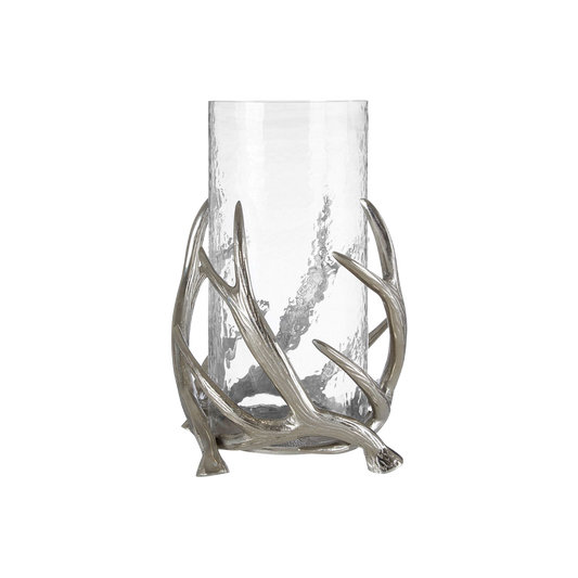 Antler Frosted Glass Candle Holder