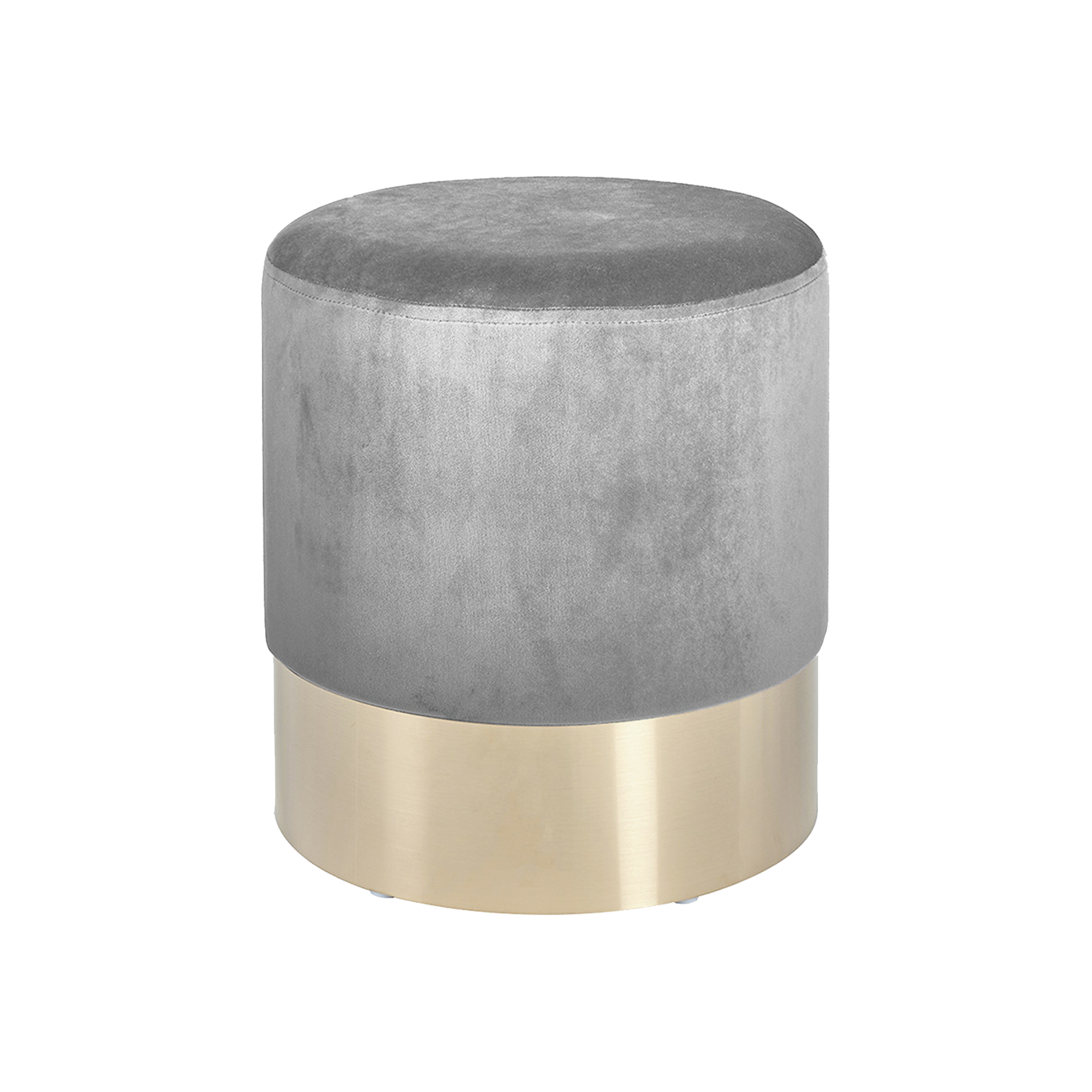 Dove Grey & Gold Stool