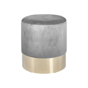 Dove Grey & Gold Stool