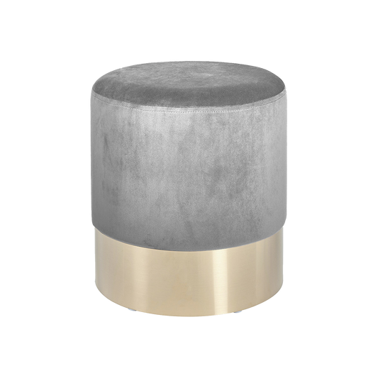Dove Grey & Gold Stool