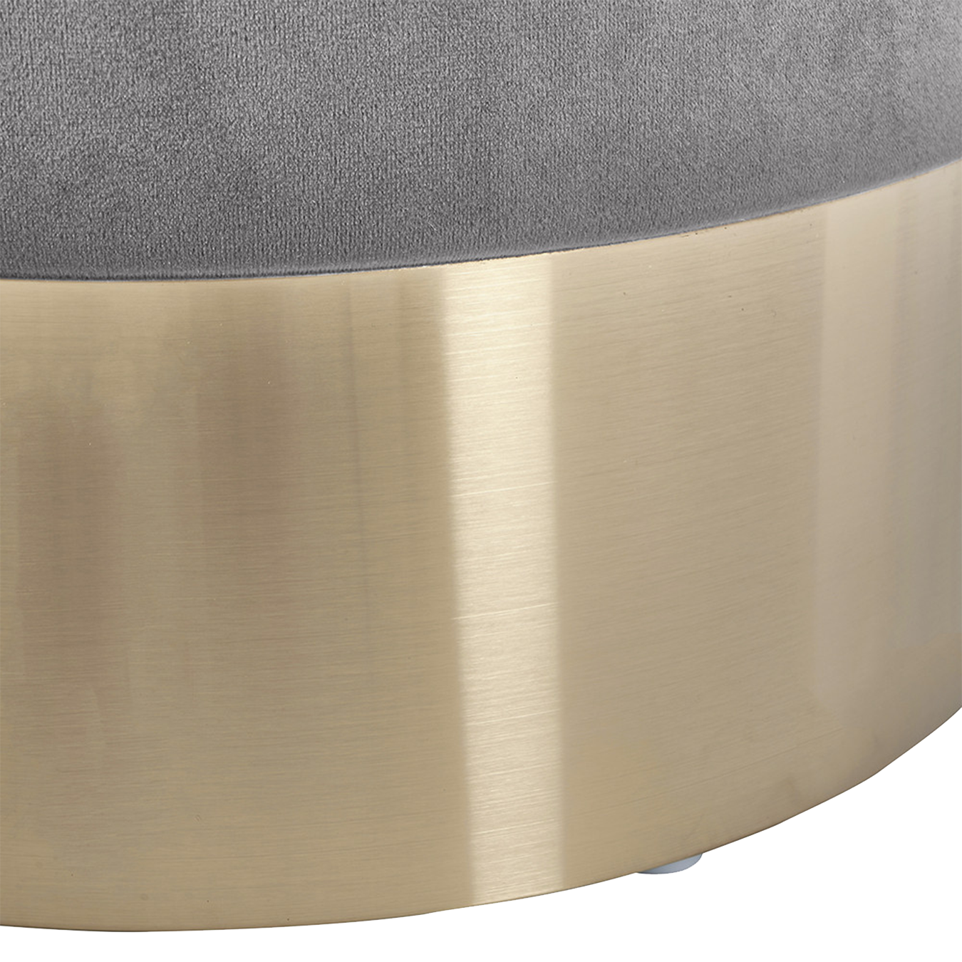 Dove Grey & Gold Stool