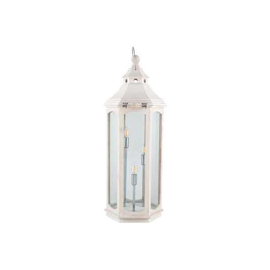 White  Wood Lantern Lamp