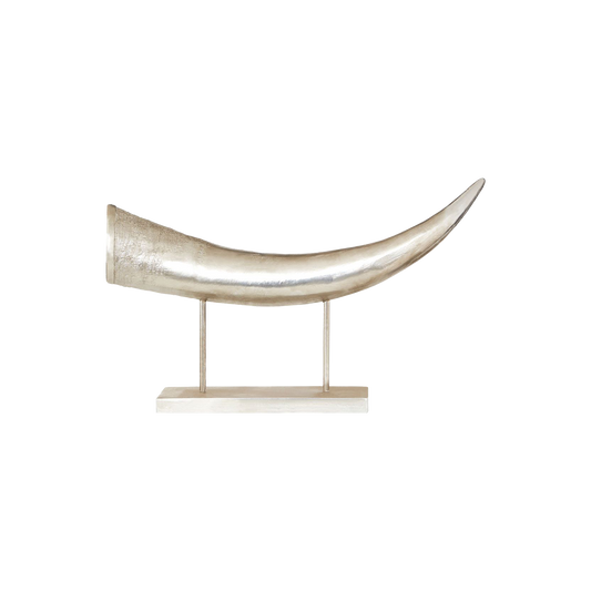 Boho Silver Horn Ornament