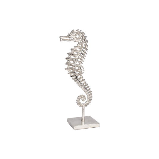 Nickel Seahorse Sculpture