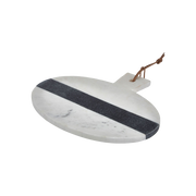 White & Dark Grey Monochrome Paddle Board