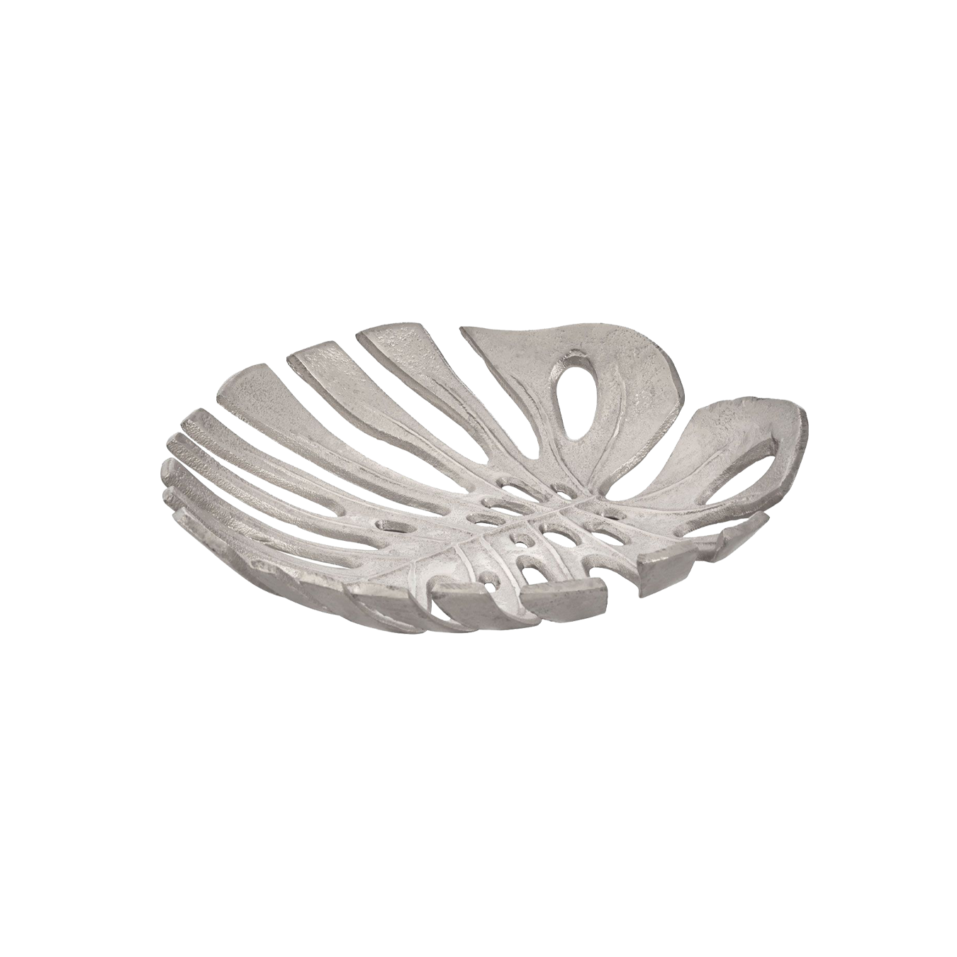 Prato Monstera Large Leaf Tray Silver