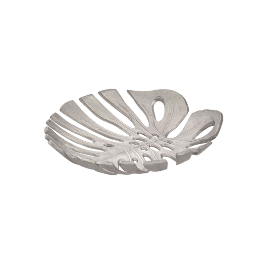 Prato Monstera Large Leaf Tray Silver