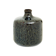 Silas Bottle Dark Blue Reactive Glaze Stoneware