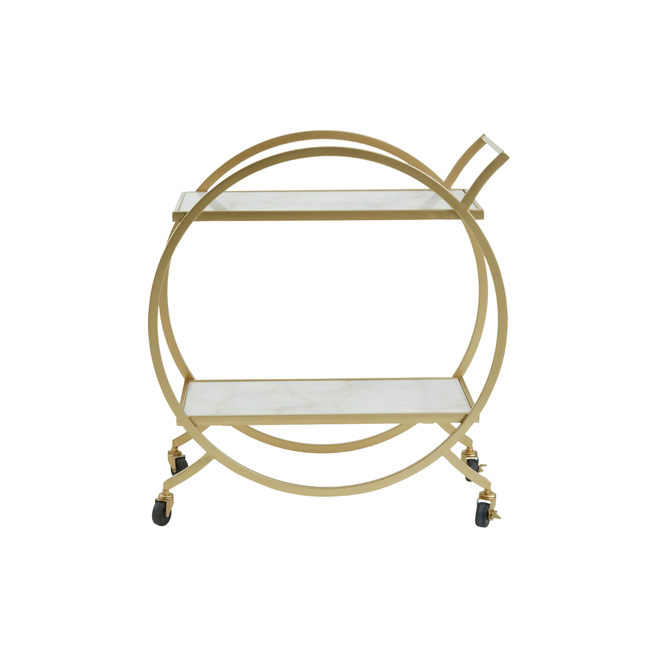 Arielle Gold & Marble Drinks Trolly