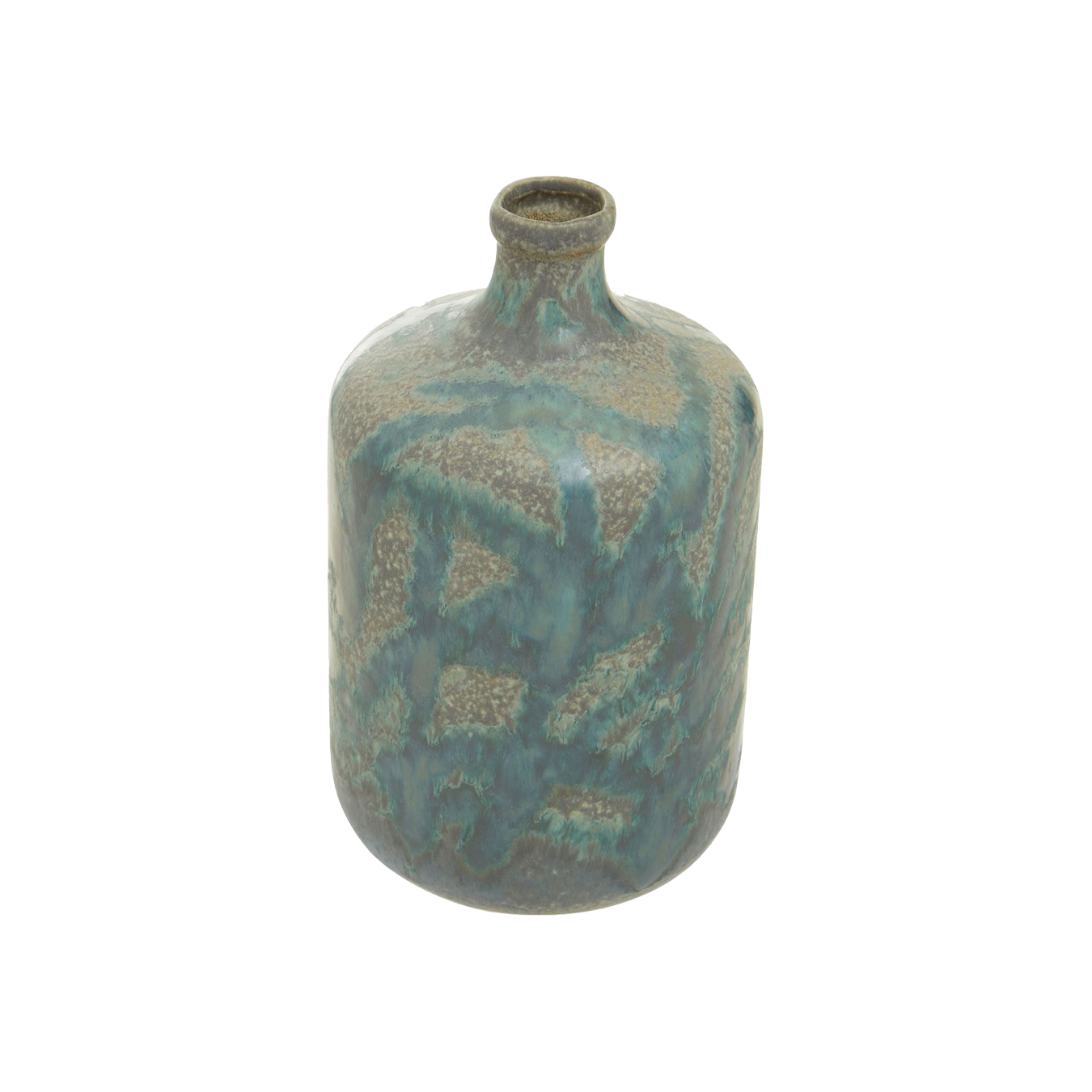 Silas Bottle Green Reactive Glaze Stoneware