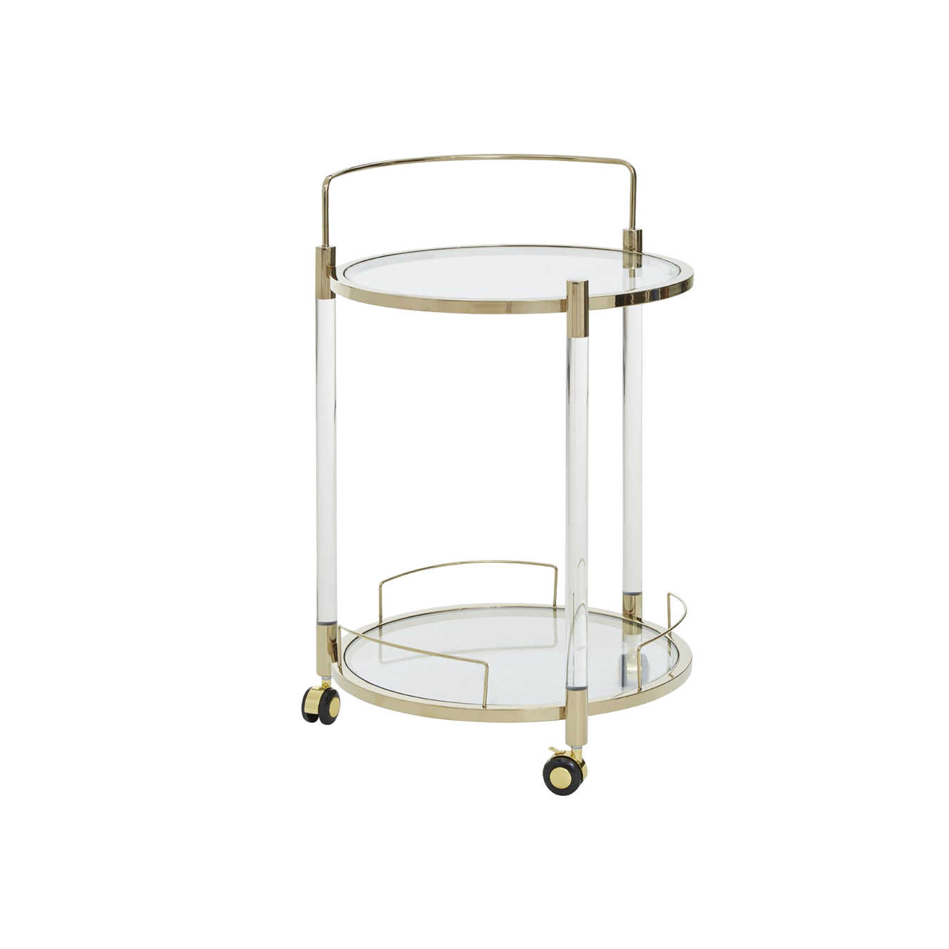 Oria Round Trolley Gold