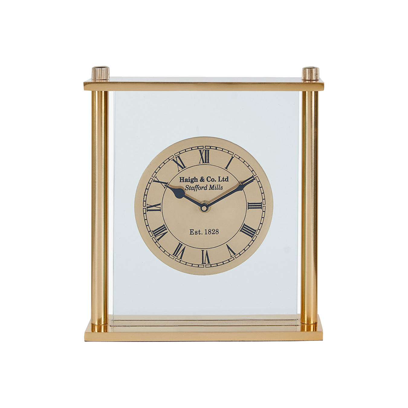 Gold Square Frame Clock