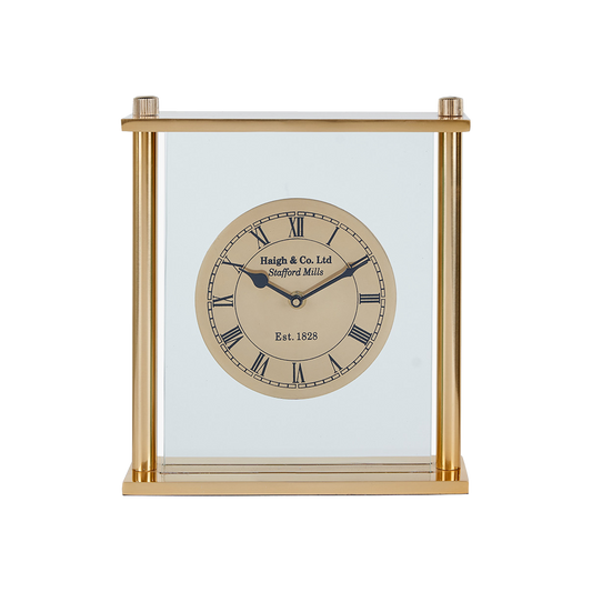 Gold Square Frame Clock