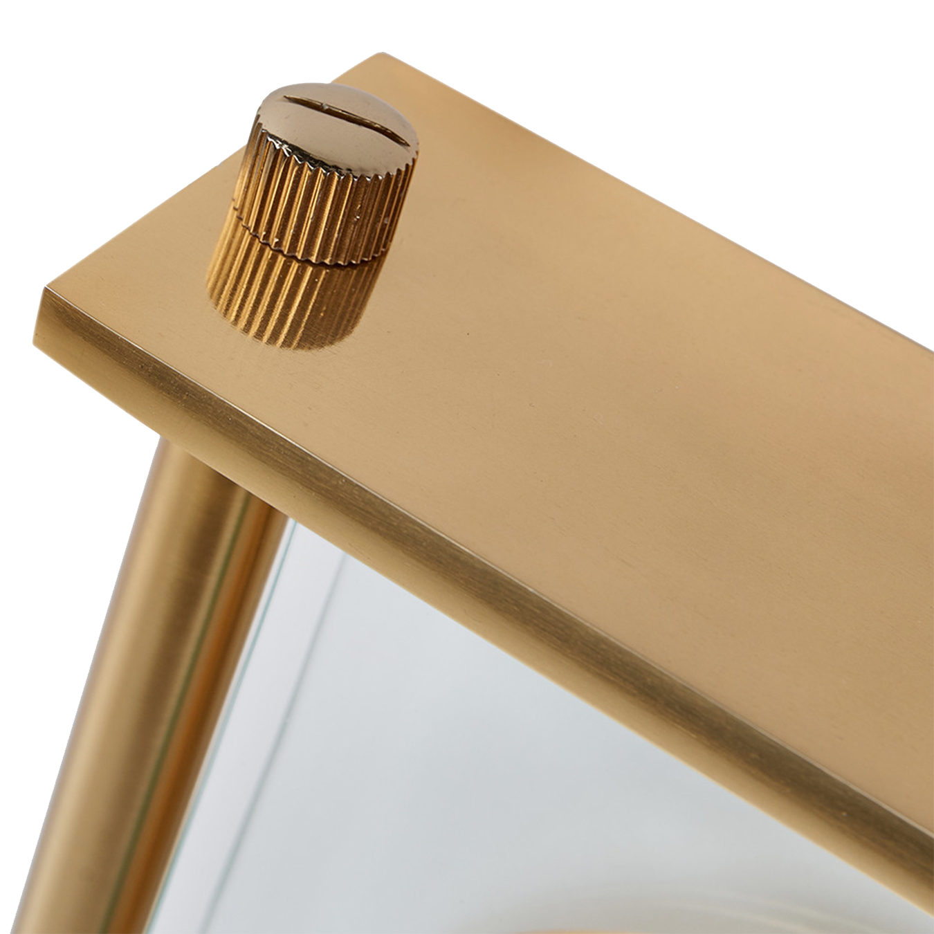 Gold Square Frame Clock