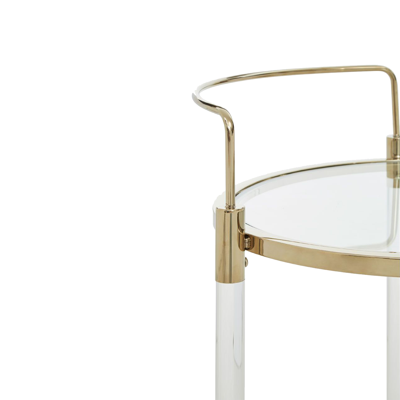 Oria Round Trolley Gold