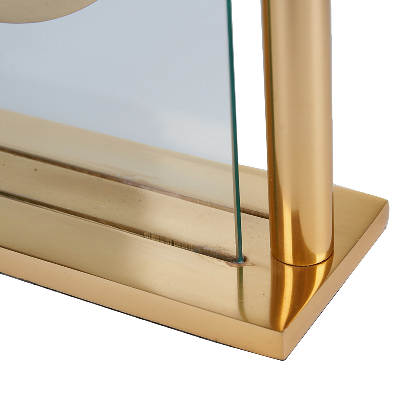 Gold Square Frame Clock