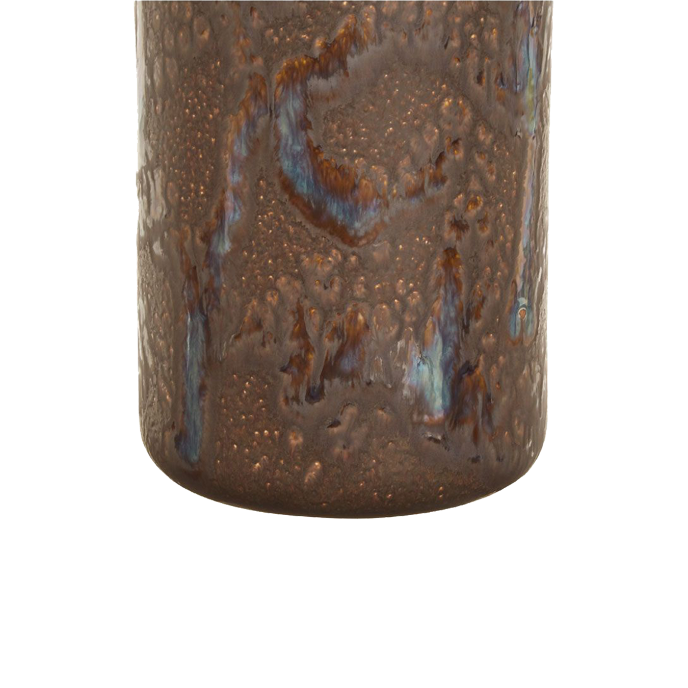 Silas Bottle Vase Brown Reactive Glaze Stoneware