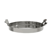 Horn Handle Silver Tray