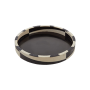 Ezra Round Tray Black/White