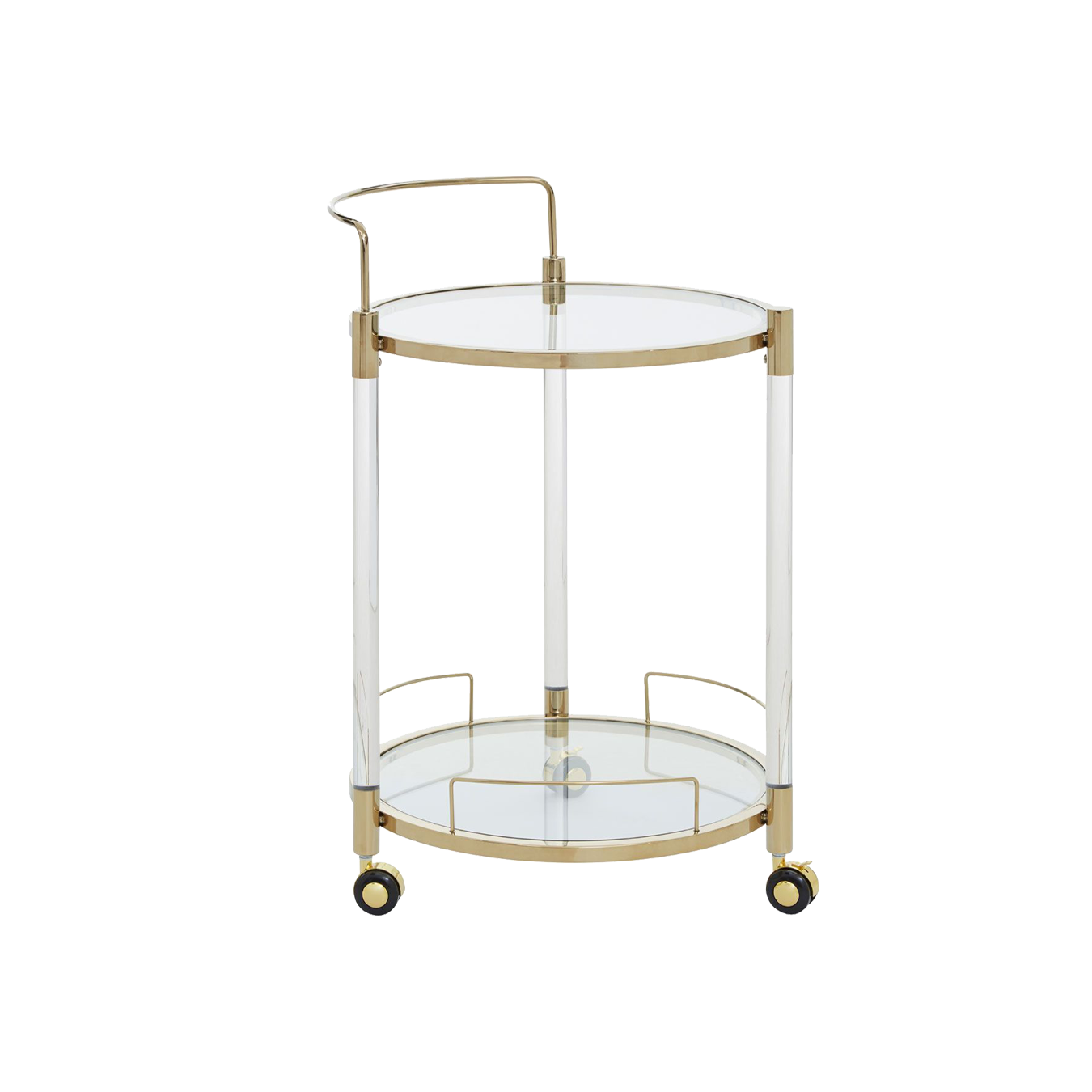 Oria Round Trolley Gold