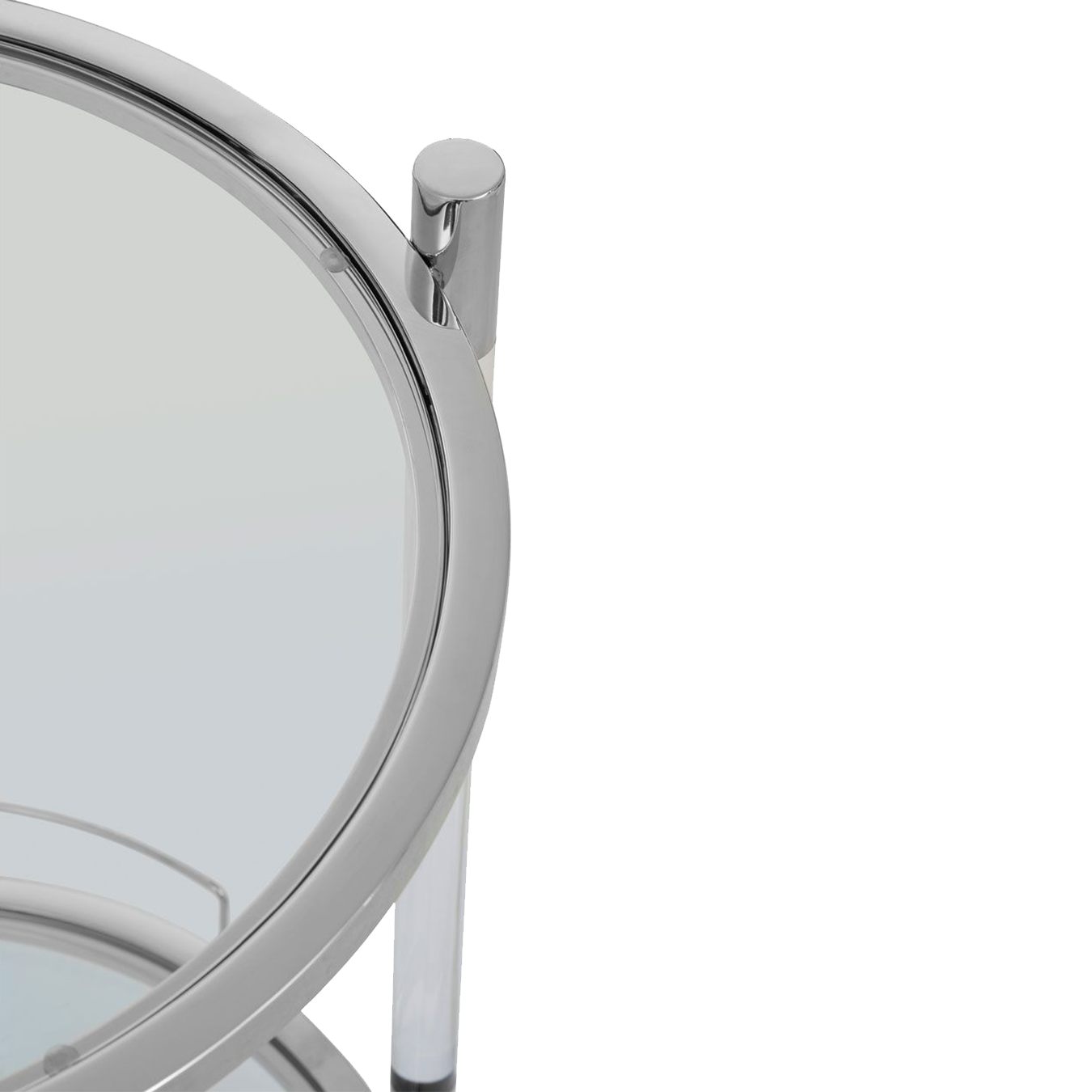 Oria Round Trolley Silver